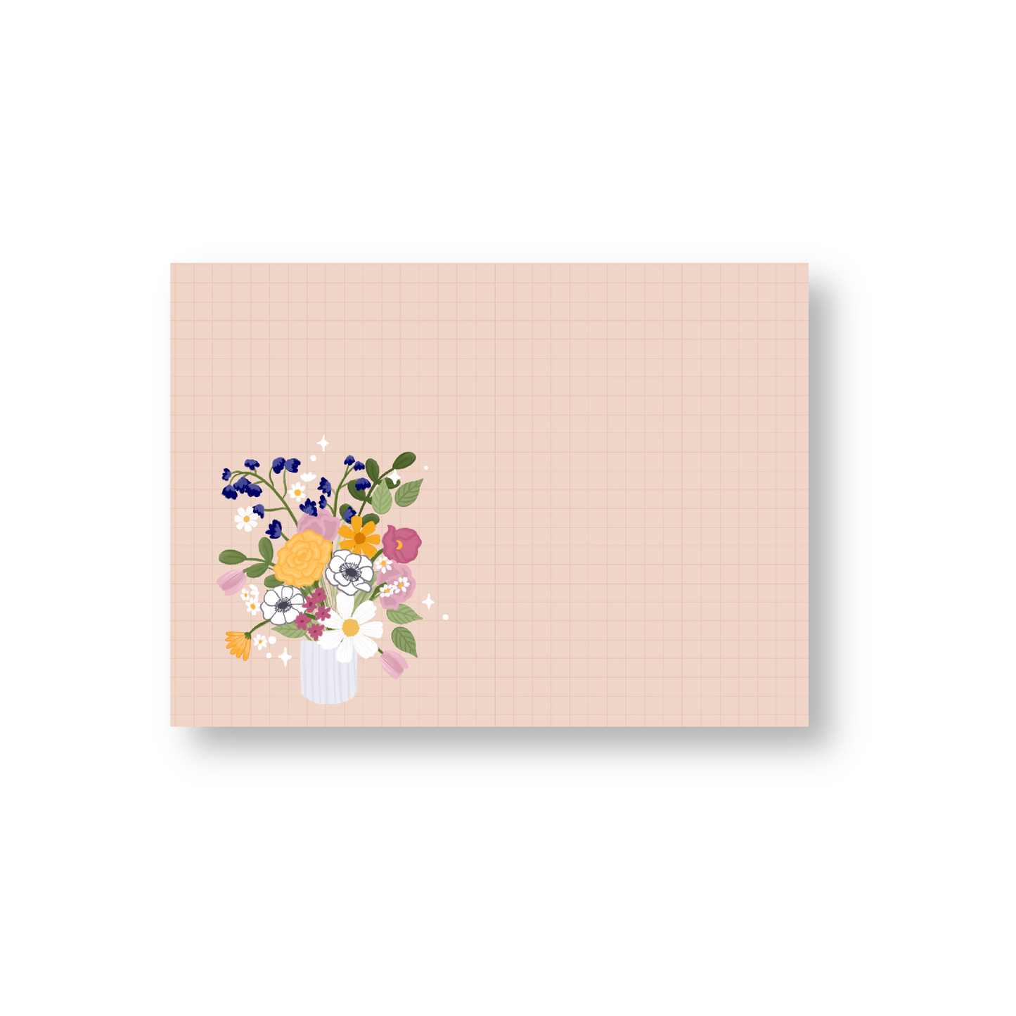 Wildflower Arrangement Large Sticky Note (single)