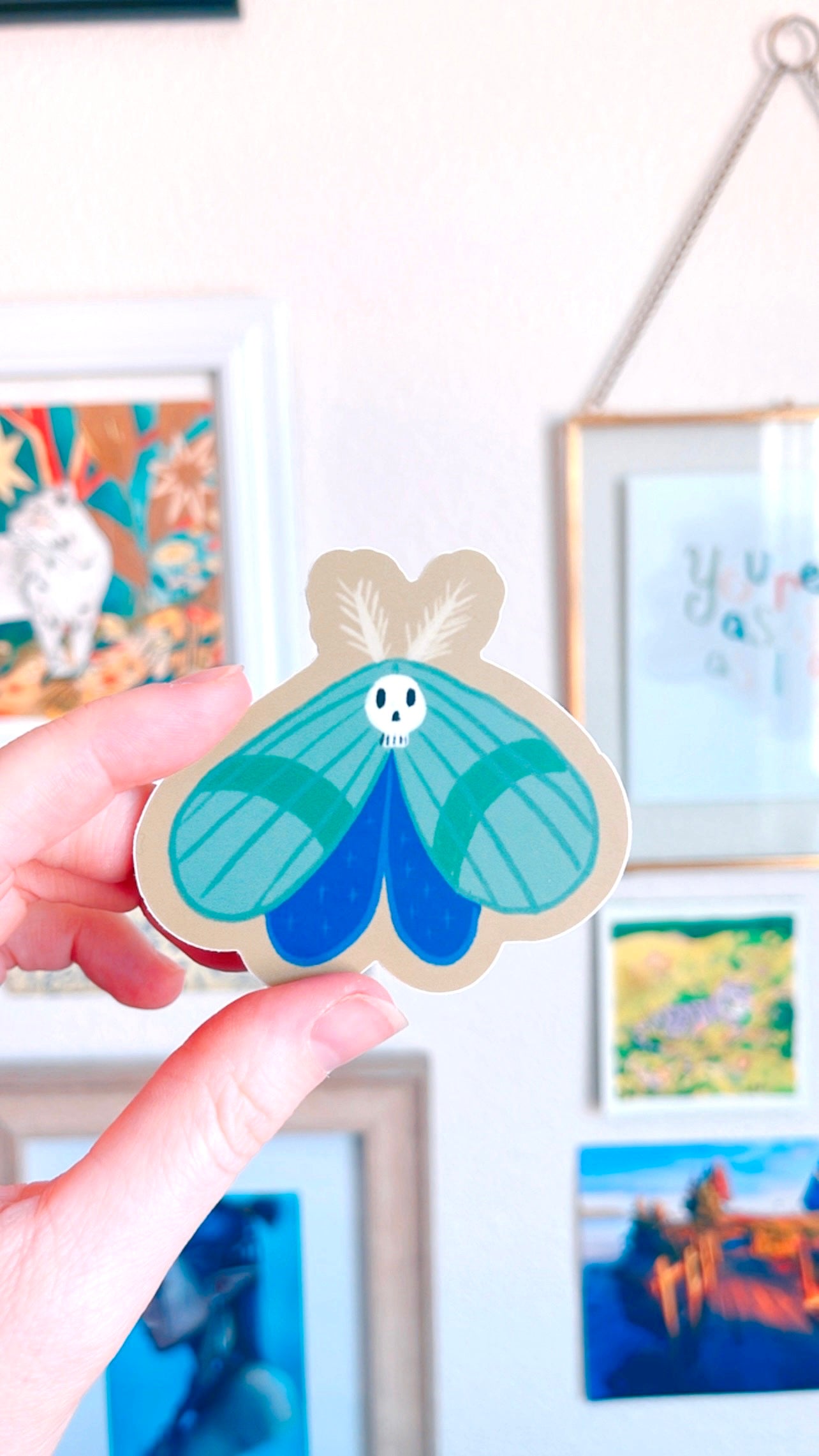 CHONKY Moth Vinyl Sticker