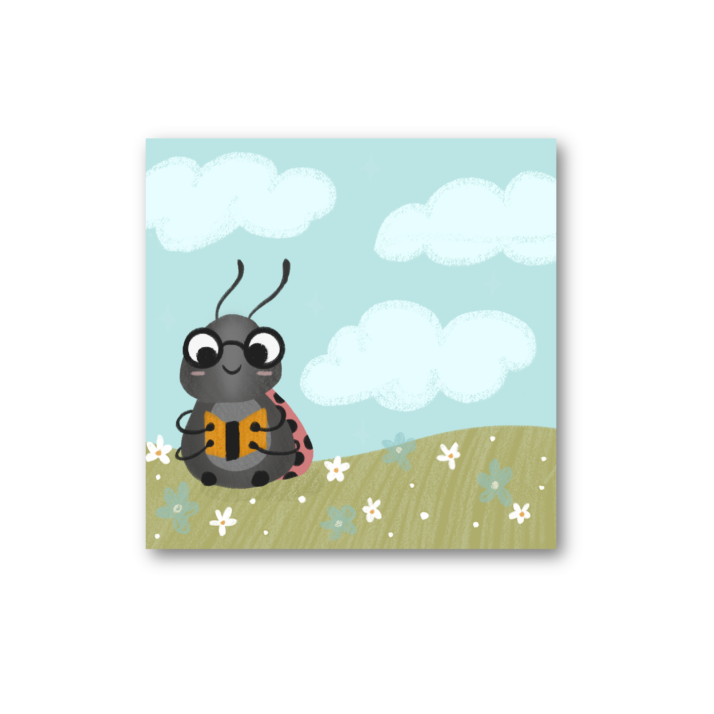 Bernadette the Lady Bug Sticky Note (single)