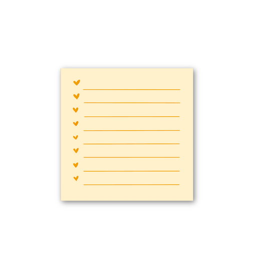 Yellow Lined Sticky Note (single)