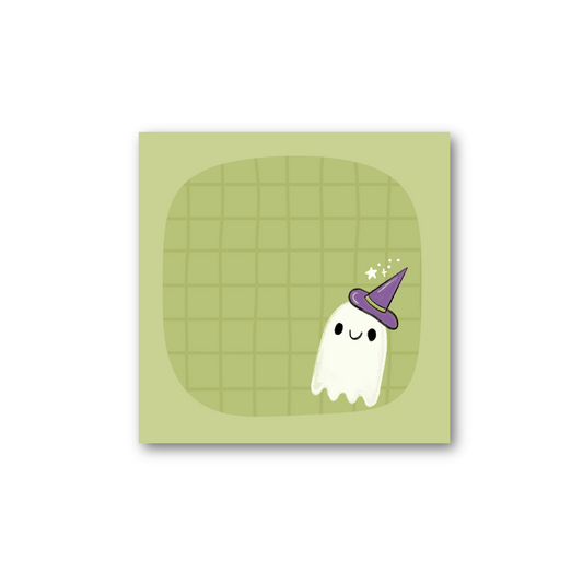 Classic Ghostie Witch Sticky Note (single)