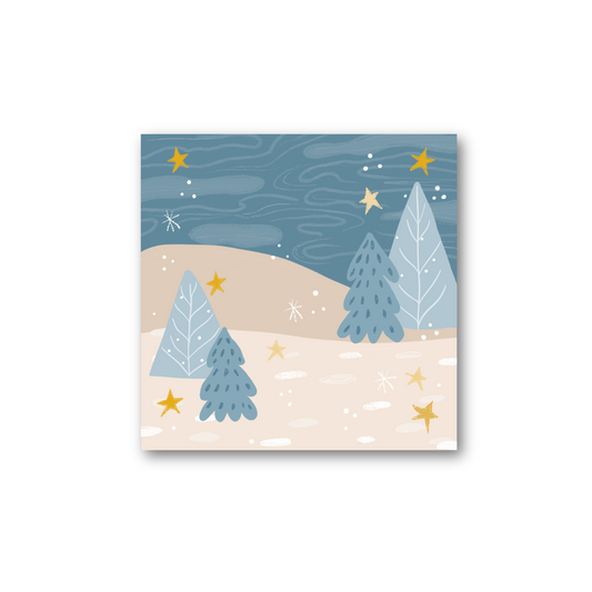 Winter Trees Sticky Note (single)