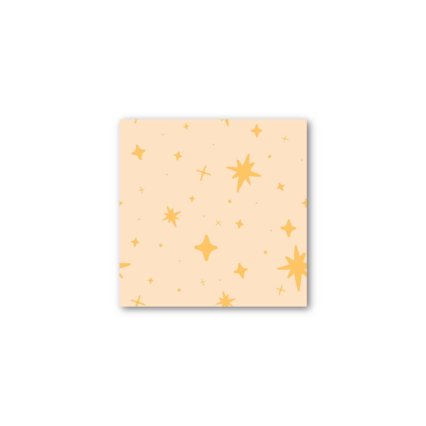 Yellow Sparkle Sticky Note (single)