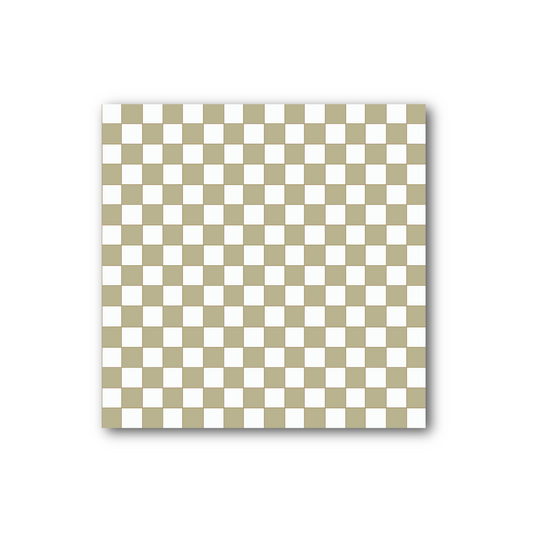 Moss Green Checkered Sticky Note (single)