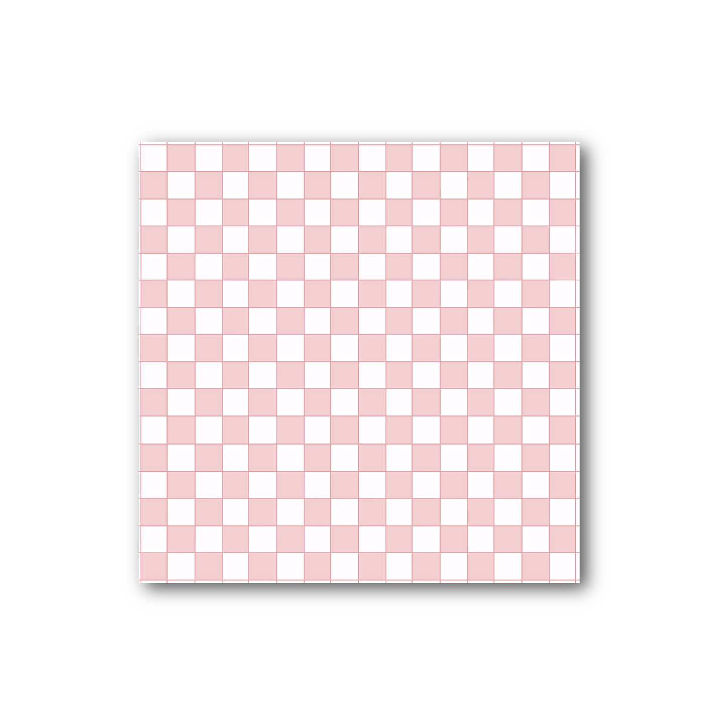 Dusty Blush Checkered Sticky Note (single)