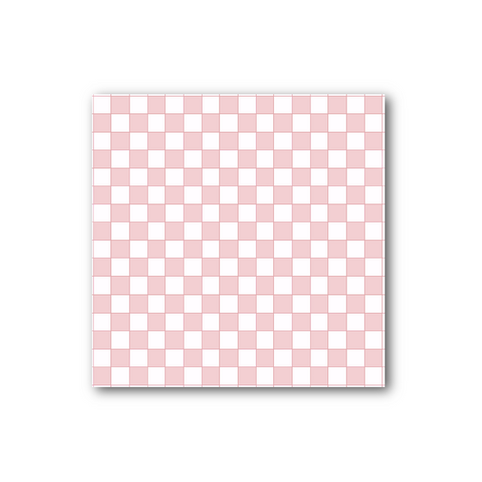 Dusty Blush Checkered Sticky Note (single)