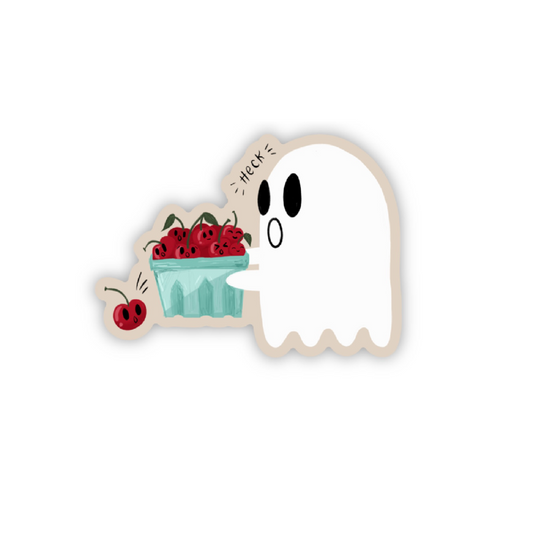 Cherry Ghostie Vinyl Sticker