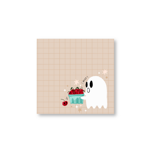 Cherry Ghostie Sticky Note (single)