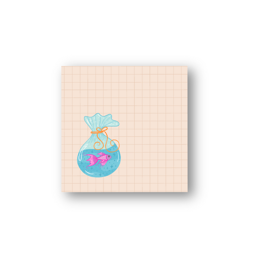 Glub Glub the Fish Sticky Note (single)