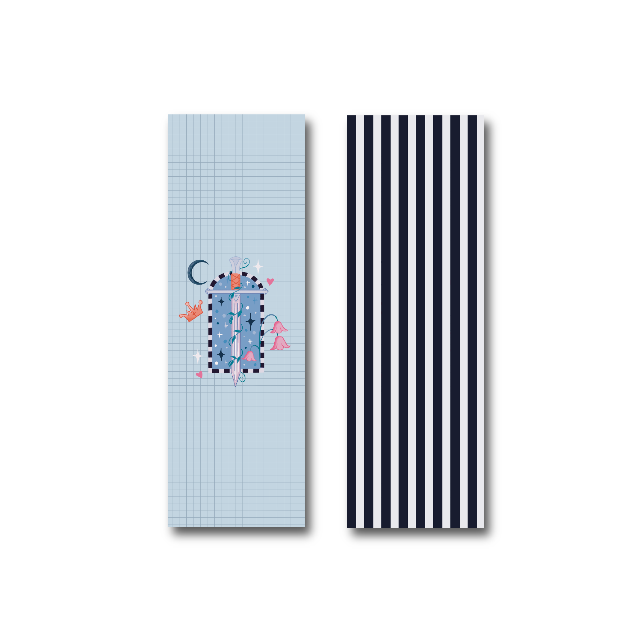 Romantasy Sword Bookmark w/ Striped Back – Doohickle Designs