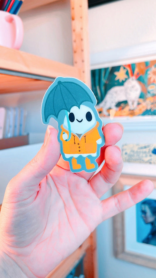 Raina the Rainstorm Ghostie Vinyl Sticker