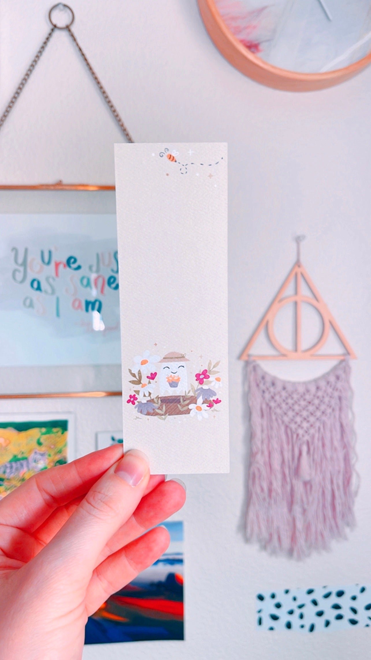 Flora the Gardening Ghostie Bookmark