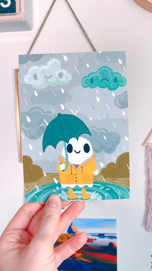 Raina the Rainstorm Ghostie Postcard (Silk Touch)