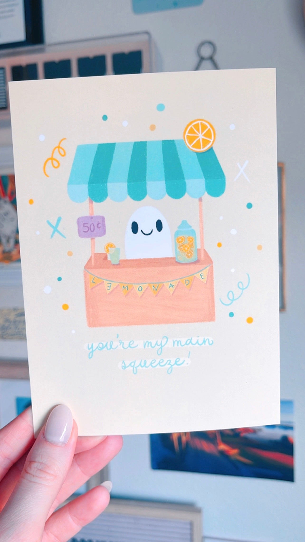 Lemonade Stand Postcard (Silk Touch)