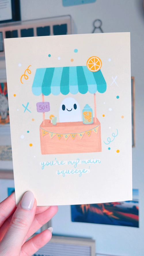 Lemonade Stand Postcard (Silk Touch)