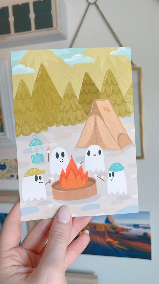 Toastie Ghosties Postcard (Silk Touch)