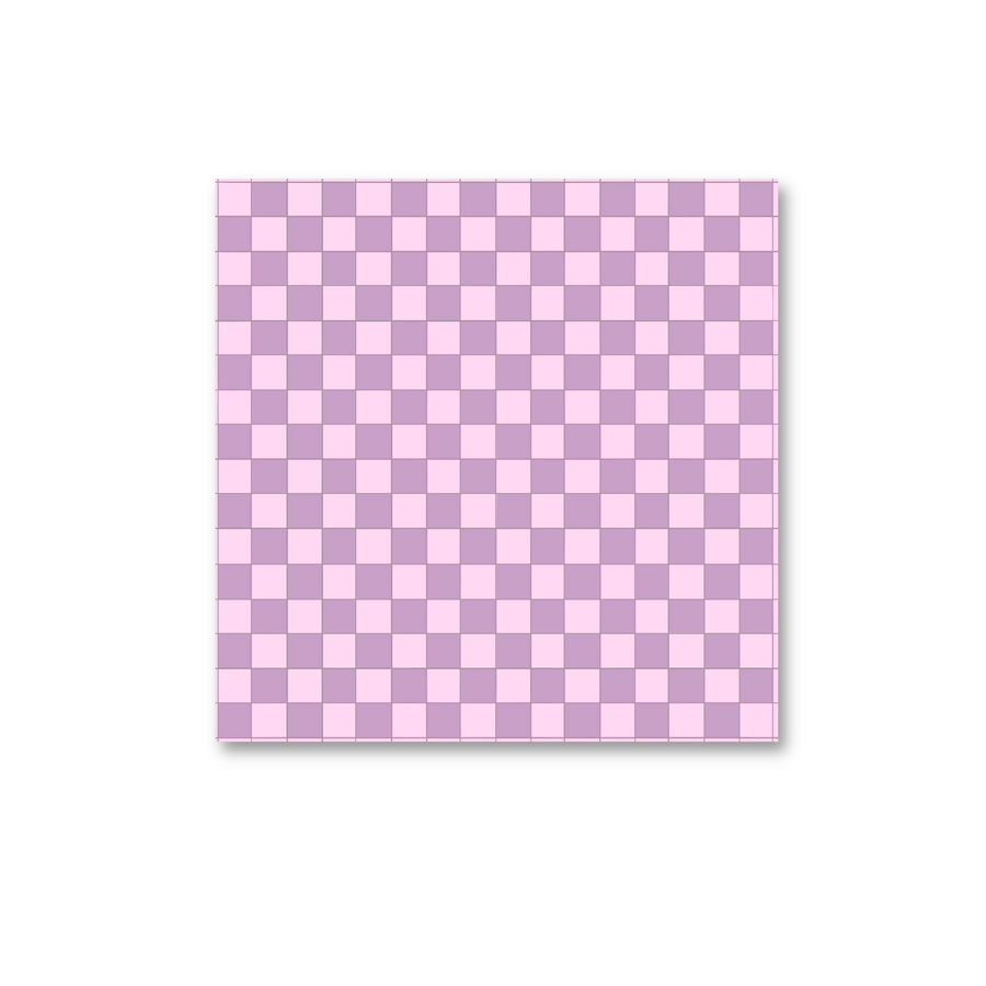Purple Checkered Sticky Note (single)