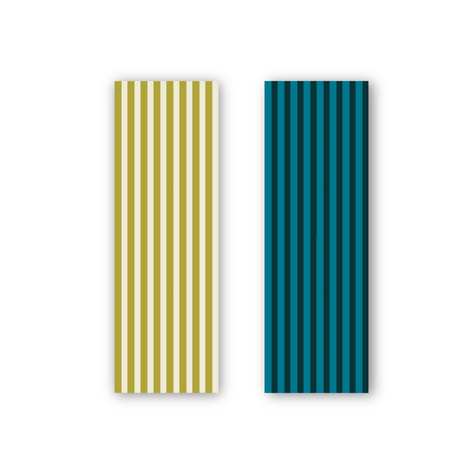 Blue and Green Striped Bookmark