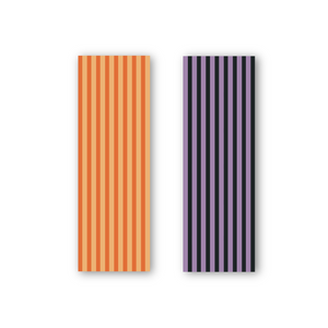 Purple and Orange Striped Bookmark