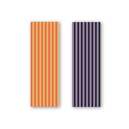 Purple and Orange Striped Bookmark