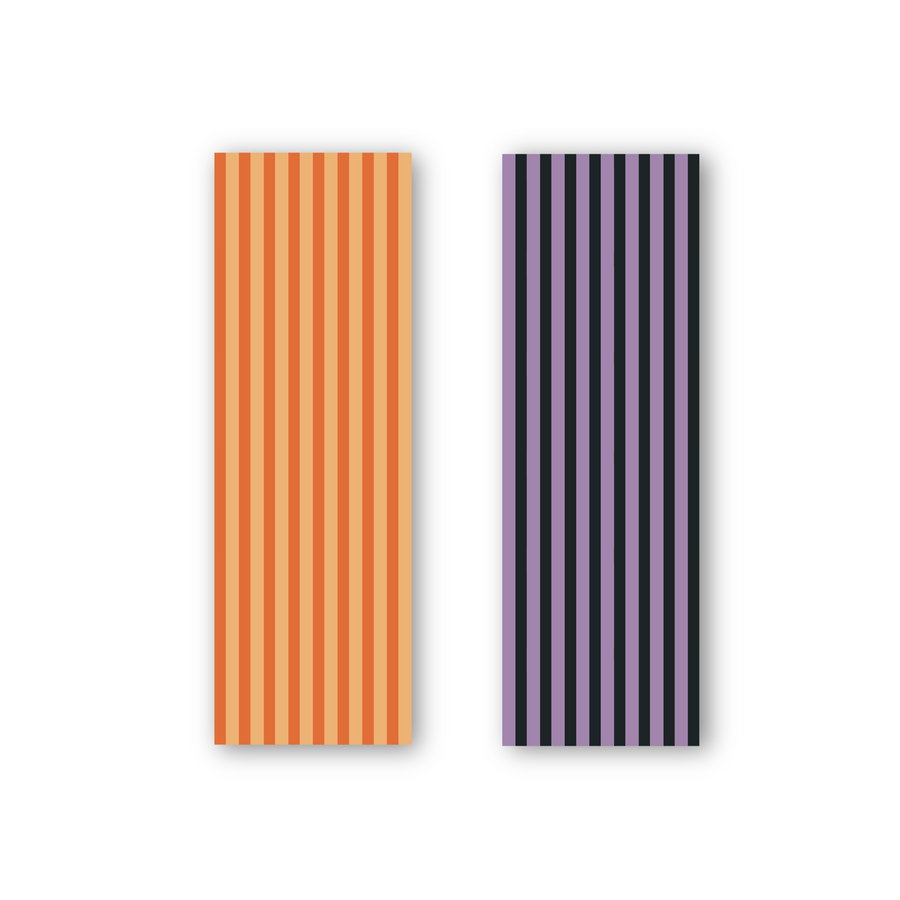 Purple and Orange Striped Bookmark