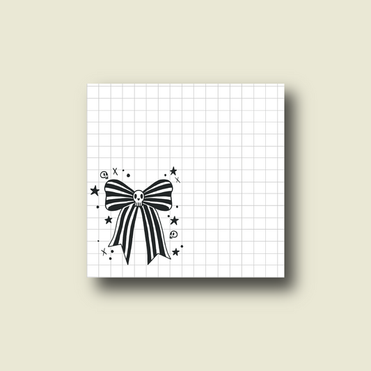 Spooky Bow Sticky Note (single)