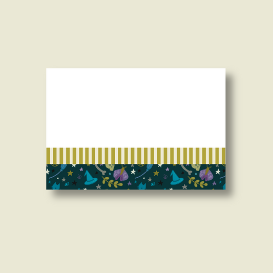 Witching Hour and Green Stripe Large Sticky Note (single)