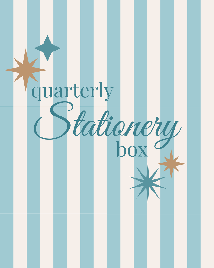 DOOHICKLE QUARTERLY STATIONERY SUBSCRIPTION BOX- Q4 (THEME TBD) Ships Late January