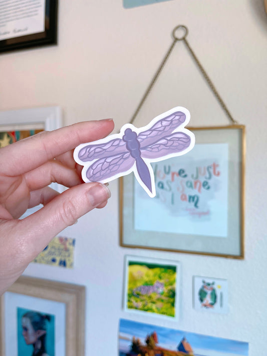 Dragonfly Clear Vinyl Sticker