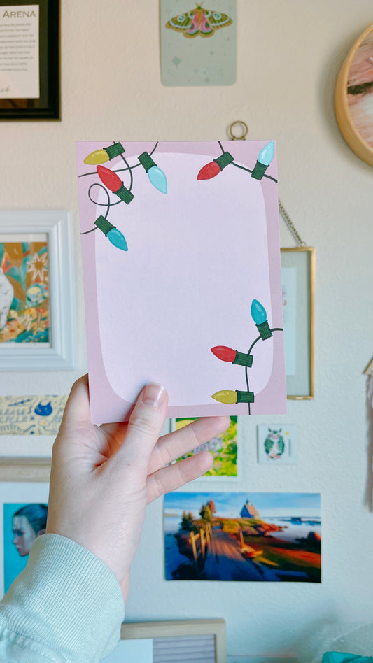 Holiday Lights Notepad (limited)