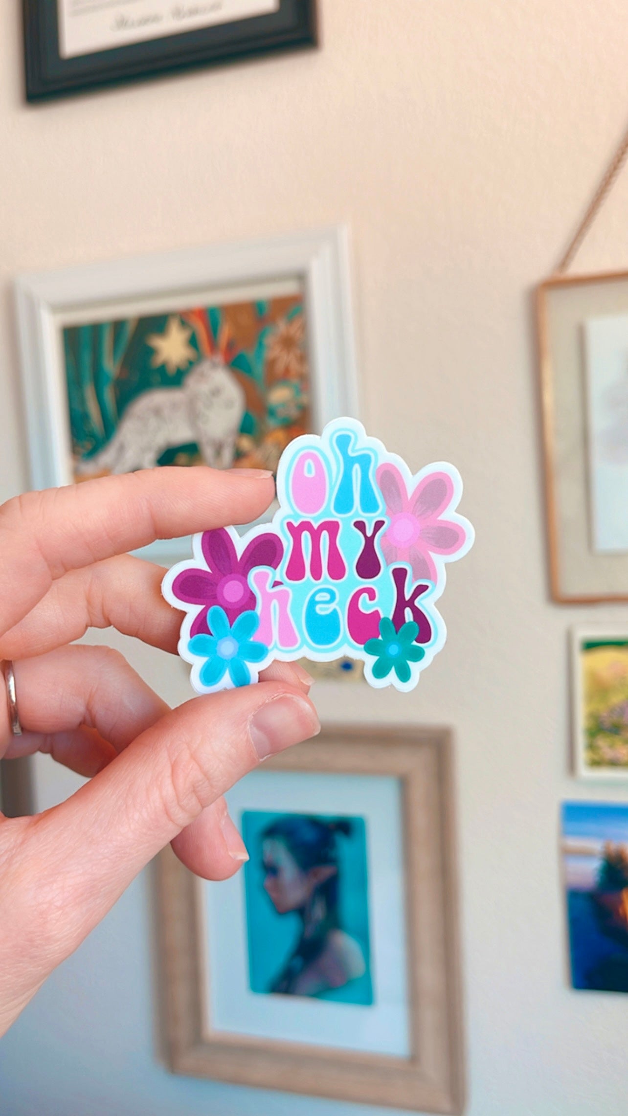 Oh My Heck Vinyl Sticker