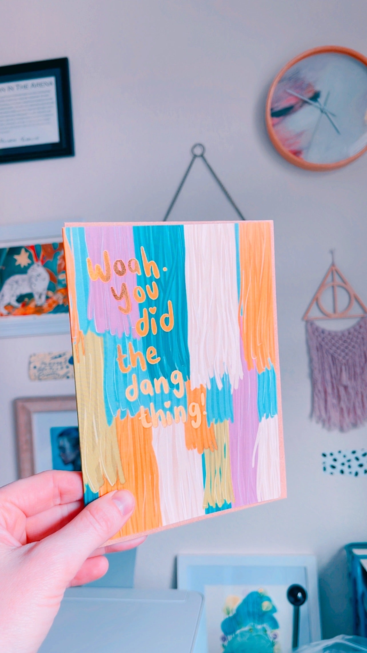 You Did The Dang Thing! Gold Foil Greeting Card (single w/envelope)