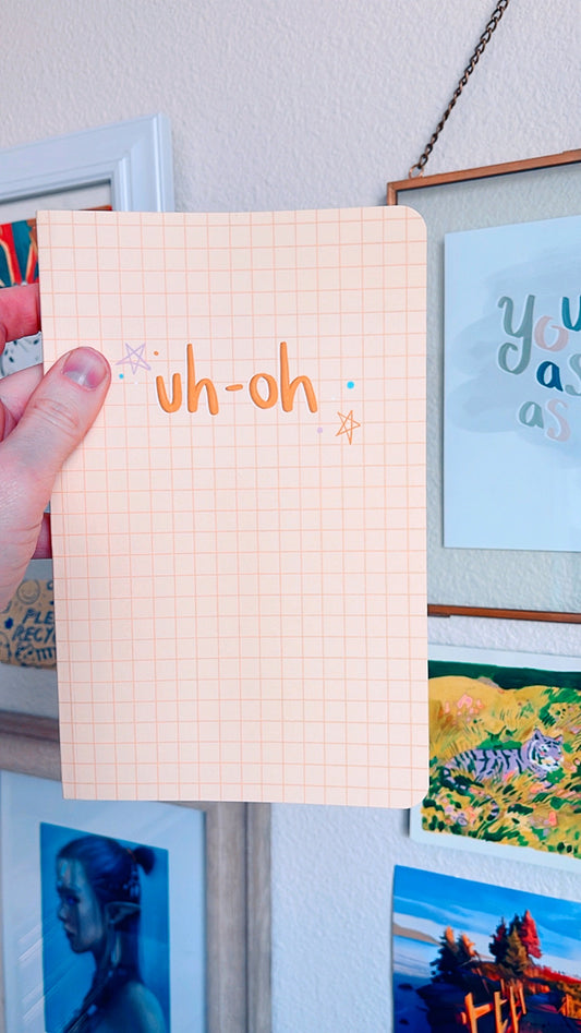 Uh-O Soft Cover Notebook (Dot Grid Paper)