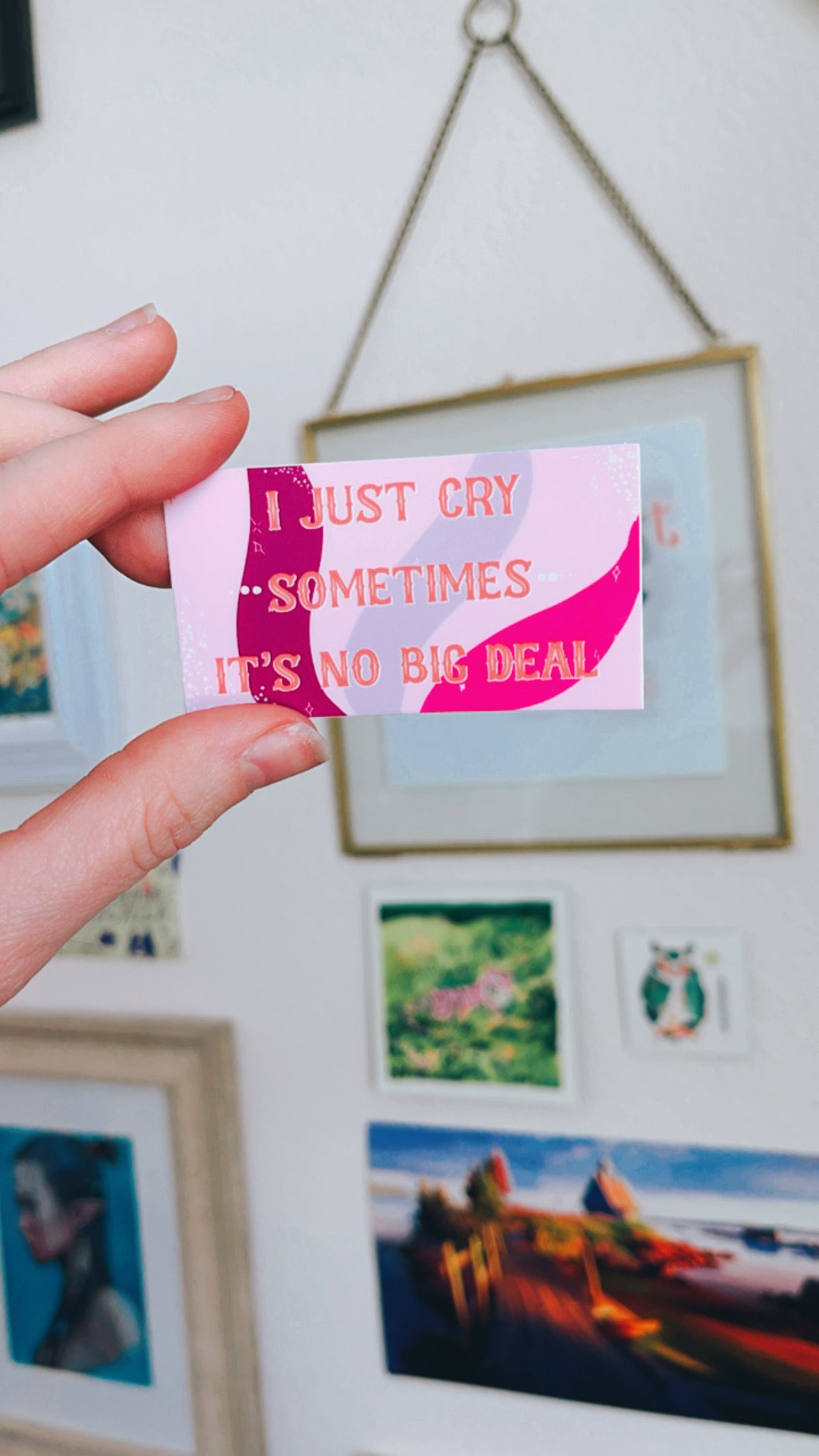 I Just Cry Sometimes Vinyl Sticker