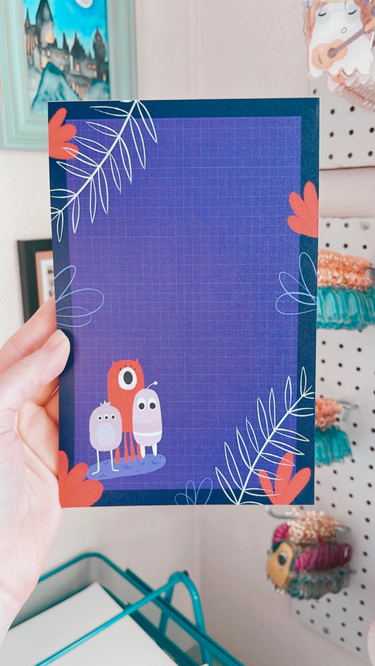 Monster Trio Open Layout Grid Notepad