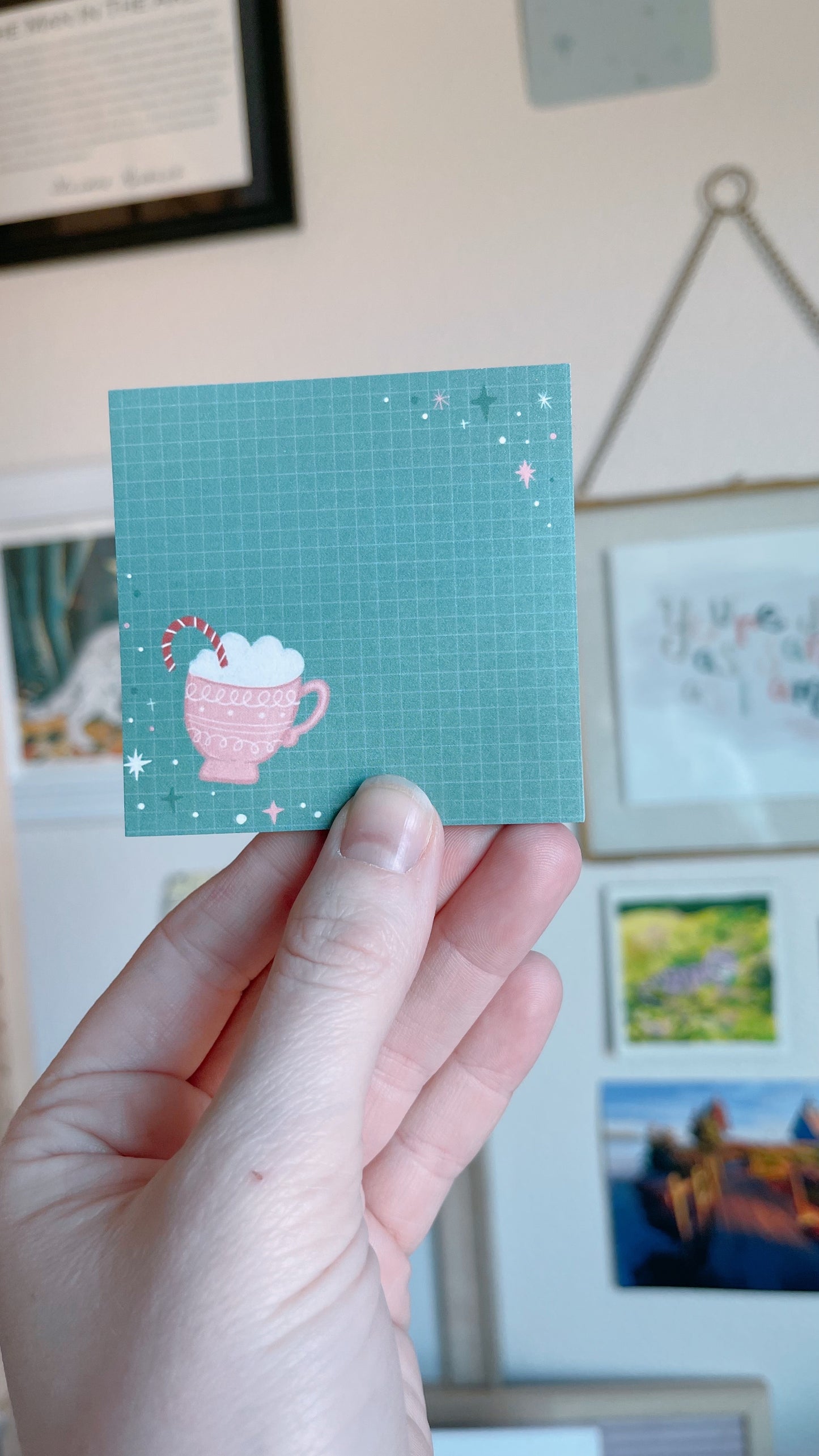 Peppermint Mocha Sticky Note (single)