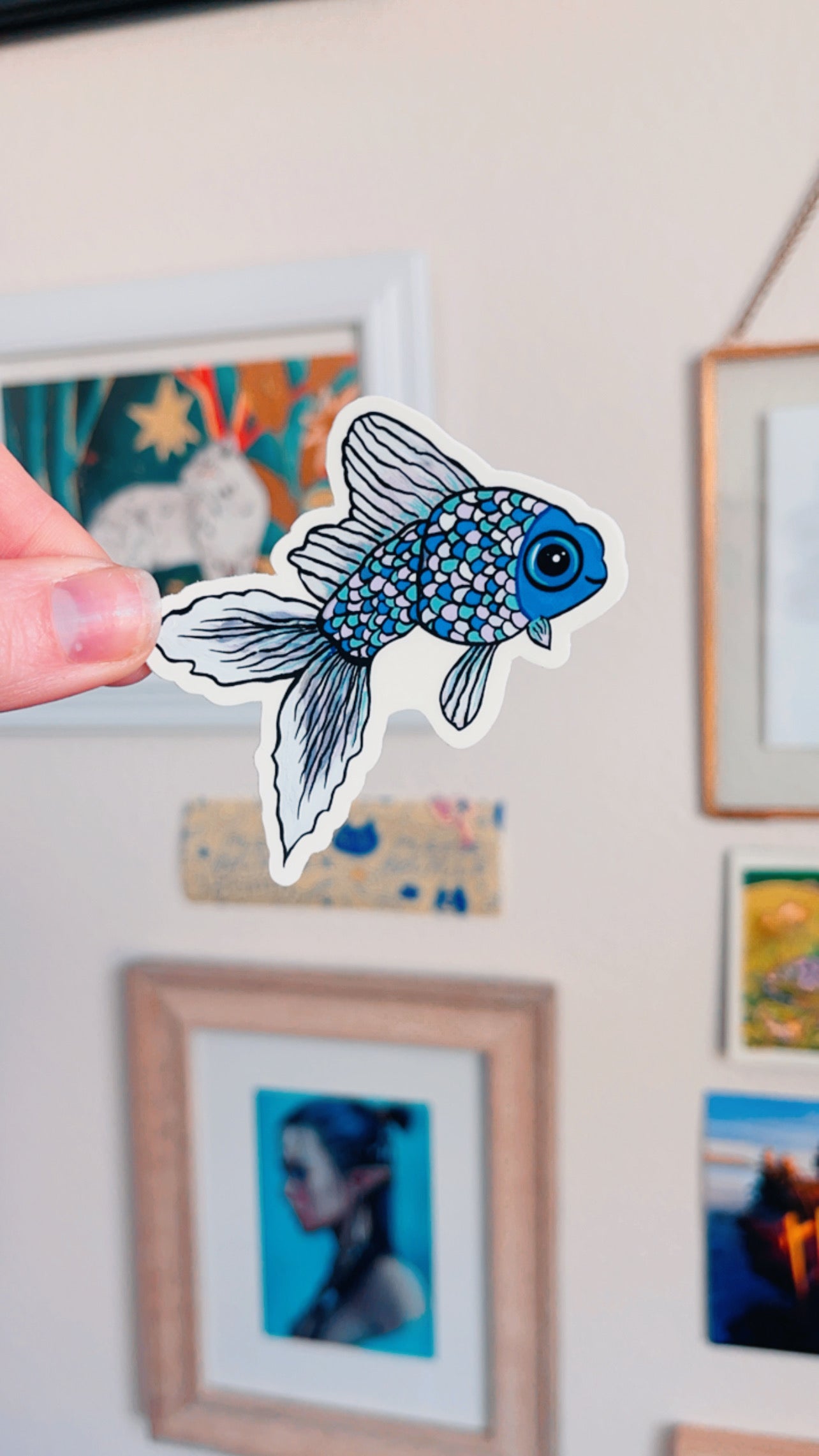 Franklin the Fish Vinyl Sticker