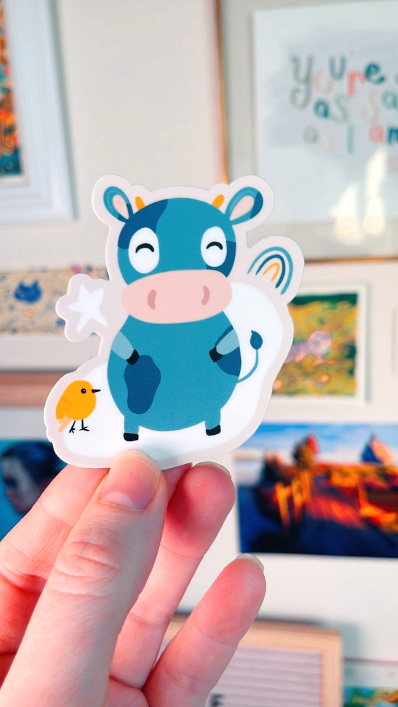 Moo Vinyl Sticker