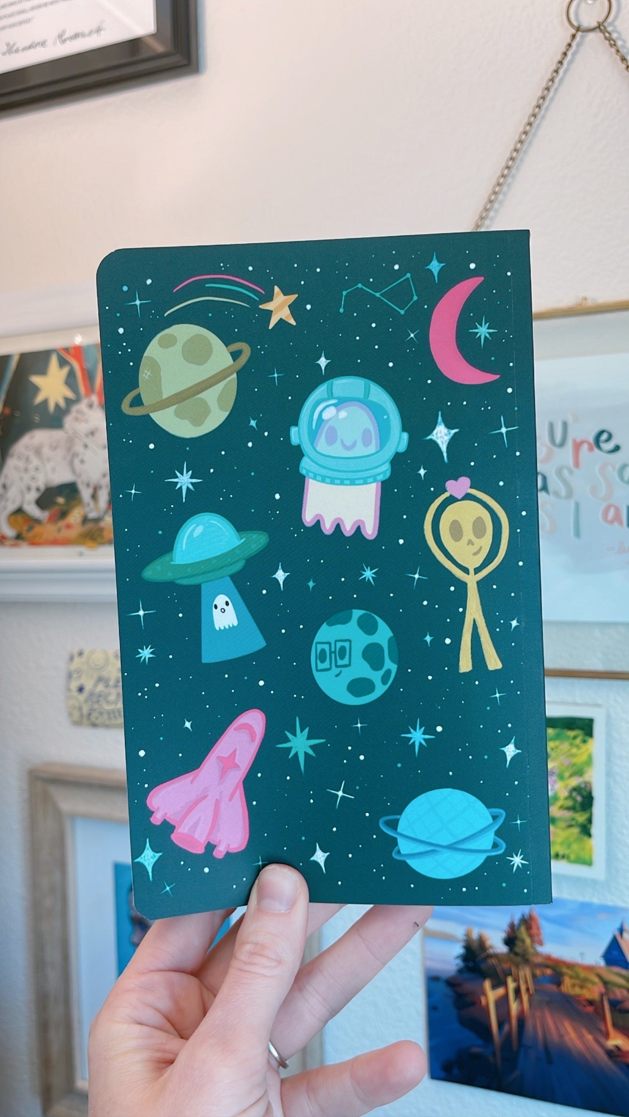 Beam Me Up Soft Cover Notebook (Dot Grid Paper)